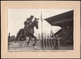 1943 Szeged országos lovas mérkőzés, összesen:4 db, 10×17 cm