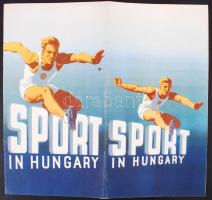 1949 Sport in Hungary a magyar sportot bemutató propaganda kiadvány, 21×11 cm