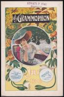 Grammophon 1909 Juli német nyelvű lemezreklám / Grammophon 1909 Juli German advertisement