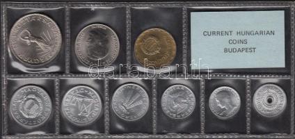 1977. 2f-10Ft 9db klf érmés forgalmi sor fóliatokban T:1