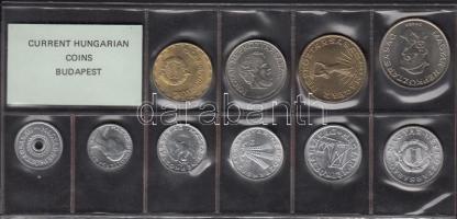 1989. 2f-20Ft 10db klf érmés forgalmi sor fóliatokban T:1