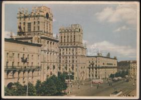 A Magyar birkózó válogatott tagjainak aláírása képeslapon