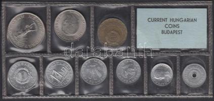 1975. 2f-10Ft 9db klf érmés forgalmi sor fóliatokban T:1