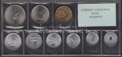 1981. 2f-10Ft 9db klf érmés forgalmi sor fóliatokban T:1