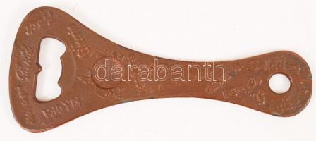 Borsodi  óriási fém reklám sörnyitó sörnyitó /
bottle opener 20 cm