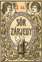 1898-1900. 5 klf. sör zárjegy