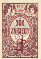 1898-1900. 5 klf. sör zárjegy