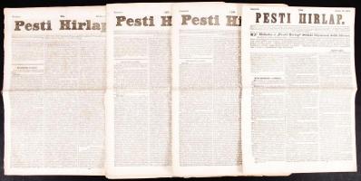 1841-1842 A Pesti Hírlap 7 db száma jó állapotban + 3 db Pesti Napló