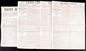 1841-1842 A Pesti Hírlap 7 db száma jó állapotban + 3 db Pesti Napló