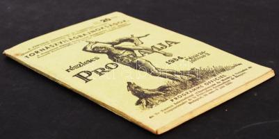 1934 A Tornász világbajnokság részletes programja. Érdekes borítóképpel! 98p