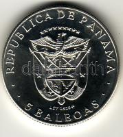 Panama 1970 5 B Ag "Karibi játékok-címer" T:BU