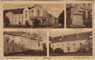 Hőgyész, Római katolikus polgári fiú- és leányintézet és zárda, Hősök szobra, Apponyi kastély (EK)