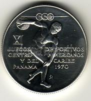 Panama 1970 5 B Ag "Karibi játékok-címer" T:BU