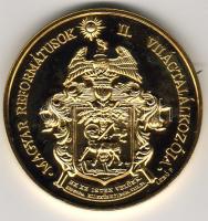 1991 "Magyar reformatikus II. világtalálkozója" aranyozott fém T:BU