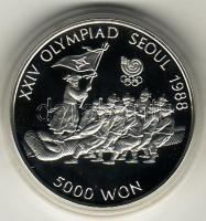 Dél-Korea 1986 5000 W Ag "Olimpia Szőul" T:PP