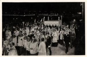 Budapest - 6 db régi városképes lap: 1938 Szent István év, XXXIV. Nemzetközi Eucharisztikus Kongress...