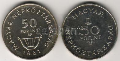 1961 50Ft "Liszt" Ag + 50Ft "Bartók" Ag T:BU