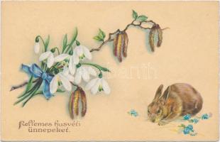 Easter, rabbit, litho