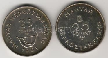 1961 25Ft "Liszt" Ag + 25Ft "Bartók" Ag T:BU