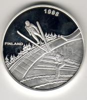 Finnország 1998 20 Ecu Ag "Szarvasok-sport" T:PP