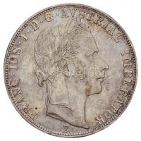 1859B 2G (2 Florin) Ag "Ferenc József" Körmöcbánya (24.76g) T:2,2- Hungary 1859B 2 Florin Ag "Franz Joseph" Kremnitz (24.76g) C:aXF Huszár 2129., Unger III.: 1457.