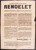1945 Bp., Közélelmezés biztosításáról szóló rendelet (élelmiszerjegy bevezetése), nagyméretű plakát