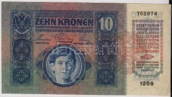 1915 10K piros "Magyarország" körbélyegzővel T:II
