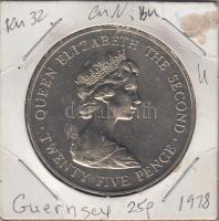Guernsey 1978. 25p "Királynői látogatás" T:2 Guernsey 1978. 25 Pence "Royal visit" C:XF