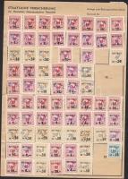 1963-1971 NDK Állami Biztosító biztosítási bélyegei nyilvántartó lapon