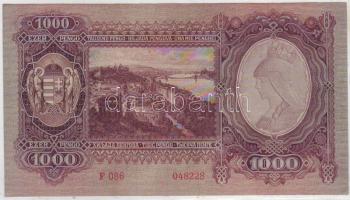 1943 1000 P(3x) "Szálasy" egymásutáni sorszámokkal T:II csak egyszer hajtva!