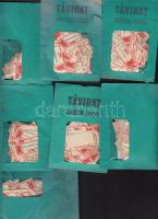 650 db-os parafilatéliai tétel, ragjegyek, kisívekkel