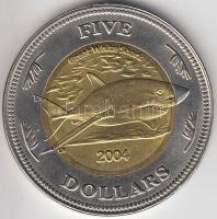 Kókusz (Keeling)- szigetek 2004. 5$ T:1-/2 Cocos (Keeling) Islands 2004. 5 Dollars C:aXF