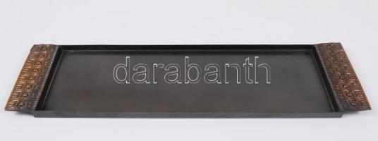 Porcelán tétel + fém tálka, hibátlanok