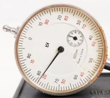 Szovjet mélységmérő, eredeti tokjában, 10×7 cm