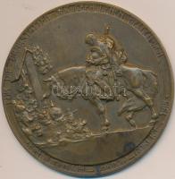 Ausztria 1915. "Az elesett hősök sírjaiért, Limanowa, Tarnow, Gorlice" első világháborús Br emlékplakett (60,5mm) szign.: F. Mazura T:2 Austria 1915. "Für die Grabstätten der gefallenen Helden / For the tombs of fallen heroes, Limanowa, Tarnow, Gorlice" WWI Br plaque (60,5mm) sign: F. Mazura C:XF