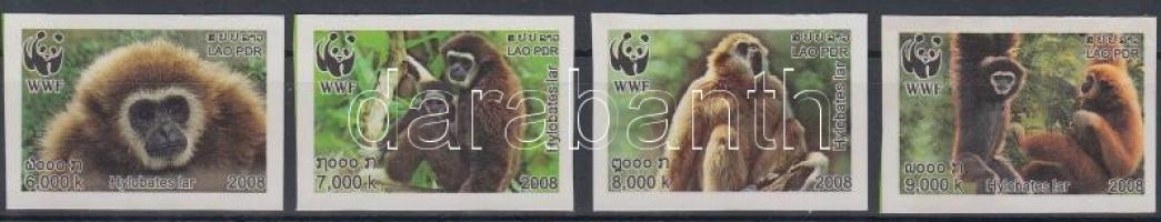 WWF: Gibbonok vágott sor WWF: Gibbons imperforated set