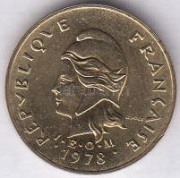 Új-Hebridák 1978. 1Fr T:1 New Hebrides 1978. 1 Franc C:UNC