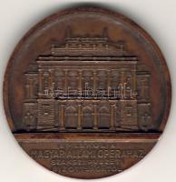 Modern nagyalakú Br plakett "Magyar Állami Operaház" T:2