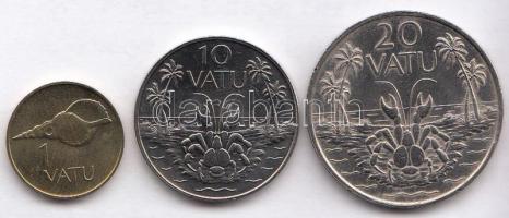 Vanuatu 1983. 1V+ 10V+ 20V T:1,2 Vanuatu 1983. 1 Vatu + 10 Vatu + 20 Vatu C:UNC,XF