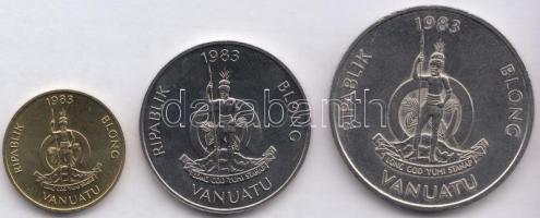 Vanuatu 1983. 1V+ 10V+ 20V T:1,2
Vanuatu 1983. 1 Vatu + 10 Vatu + 20 Vatu C:UNC,XF