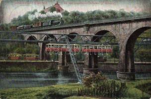 Elberfeld, Schwebebahn, Sonnbornen Brücke / levitation train, railway bridge