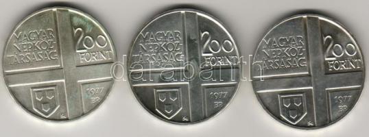 1977 200Ft Ag 3 klf "Festőművész-sor II" T:BU