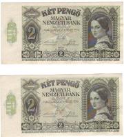 1940 2P (2x) egymásutáni sorozat- és kétugrású sorszámokkal T:I, I-