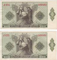 1940 2P (2x) egymásutáni sorozat- és kétugrású sorszámokkal T:I, I-