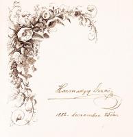 Méhner Vilmos (szerk.): Hatszáz magyar nemzeti dal Bp., 1881. Méhner. Aranyozott, festett, címeres e...