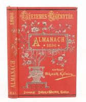 Almanach az 1896-os, Mikszáth Kálmán és Herczeg Ferenc szerkesztésével, Singer és Wolfner kiadás, aranyozott festett Gottermayer egészvászon kötésben. Jó állapotban