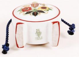 Zsolnay mini kulacs, matricás, jelzett, hibátlan, m:9 cm