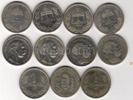 1893-1915 1K Ag(8x) + 1926 1P Ag(3x) T:1/2,2,3,4