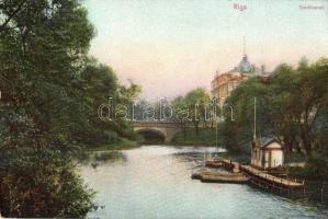 Riga, Stadtkanal; Lenz & Rudolf / canal