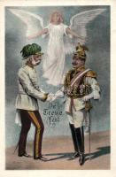 In Treue Fest, Wilhelm II. and Franz  Joseph I., angel